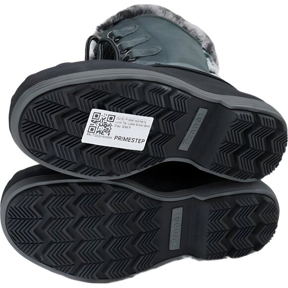 Propet Lumi Tall Lace Snow Boot - Grey Women's US 6 - Picture 6 of 6